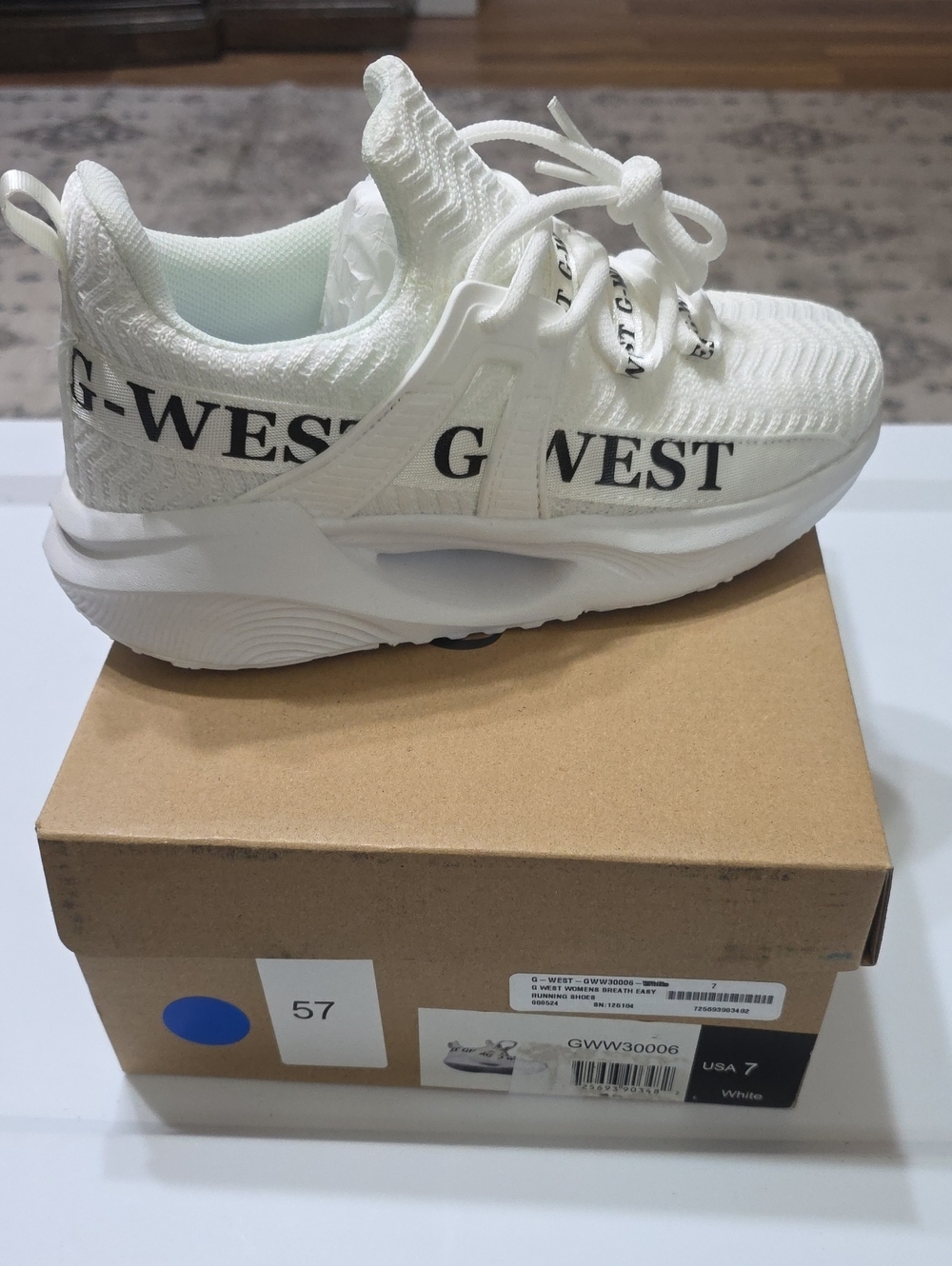 Womens White Athletic Sneakers - Lightweight Comfort